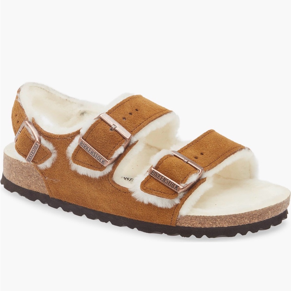 Bırkenstock Millano
Genuine Shearling
Slingback Sandal
(Women) 38 , 39 Mink